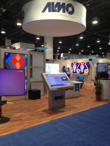 Almo's booth at infocomm 2014 digital signage