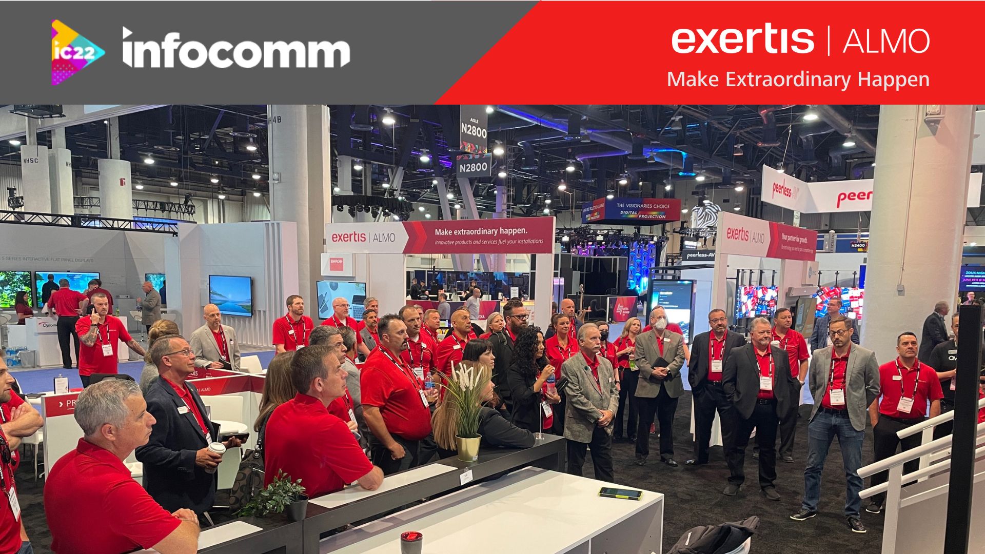 Exertis Almo booth at InfoComm 2022