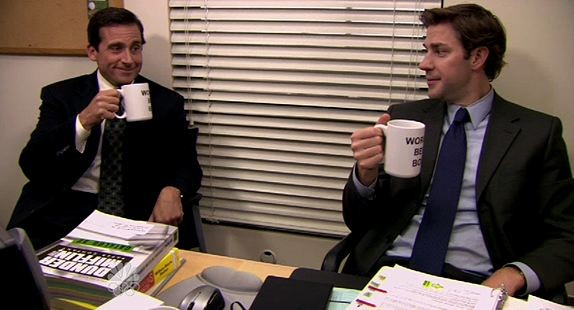 The Office promotion scene