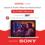 SONY - Esports - Exertis Almo Webinar