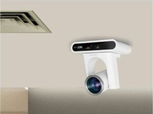 ceiling mounted Lumens VC-TR40N PTZ camera with facial recognition AI