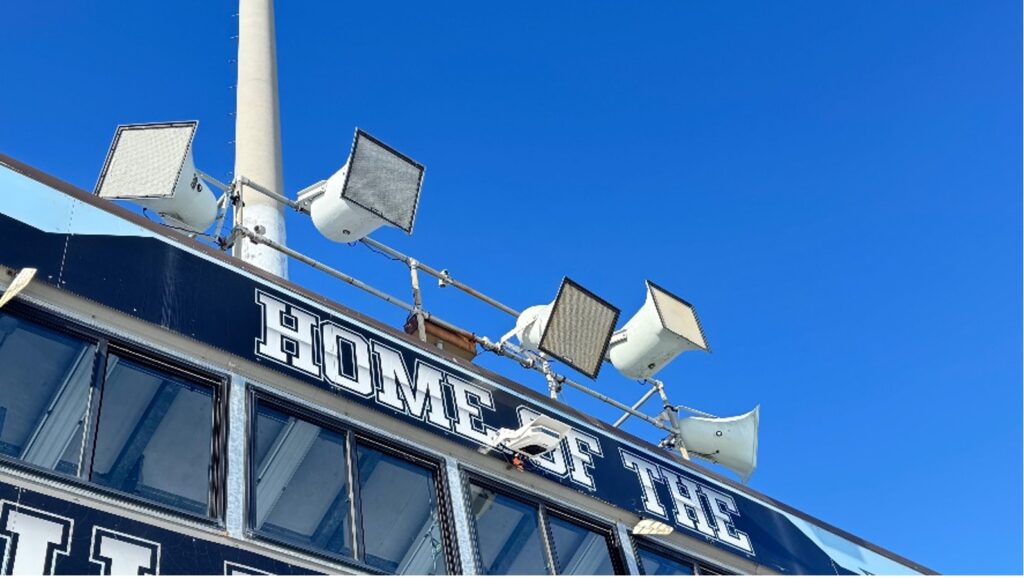 stadium press box